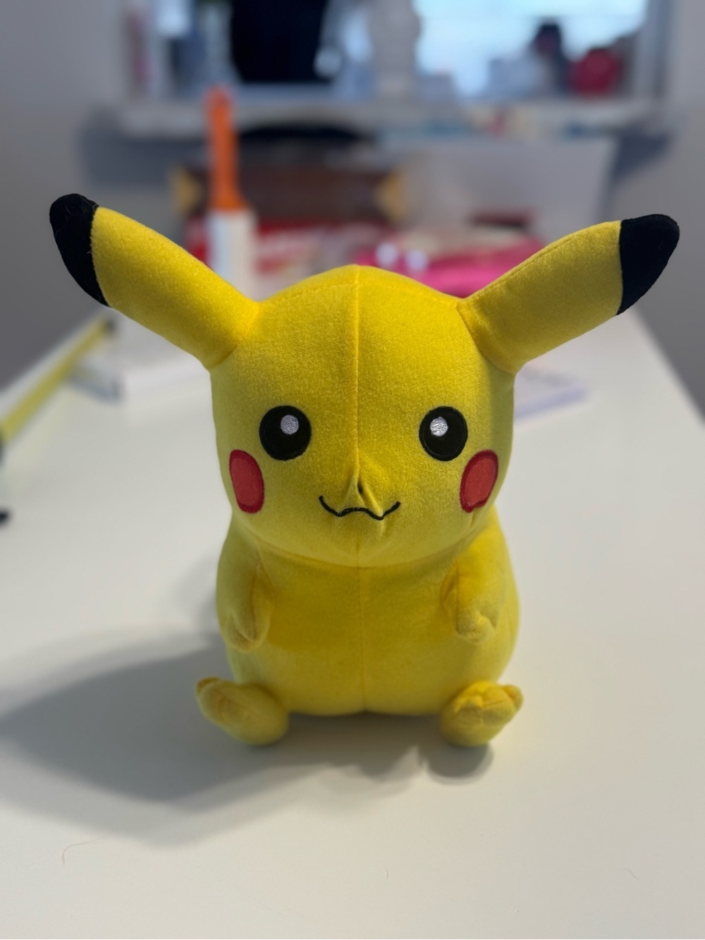 Pikachu Plush Toy - Yellow Kids Stuffed Figure 9 inches tall